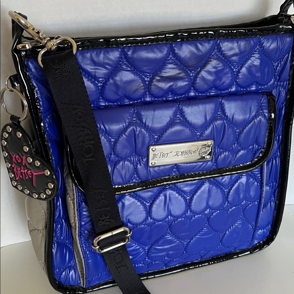Betsey Johnson Quilted Heart Crossbody